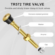 Kit 12 Hastes de Válvula TR572 MuHize: Durabilidade e Segurança para Caminhões e Ônibus - imagem 5