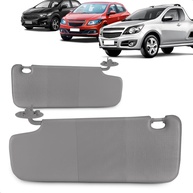 Quebra Sol Chevrolet Onix e Montana (2012-2021) - Cinza com Bolsa - Lado Passageiro - imagem 1