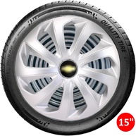 Jogo 4 Calotas Esportivas Velox Aro 15 Prata - Onix, Prisma, Spin e Mais! - imagem 4