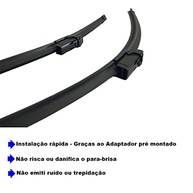 Kit 3 Palhetas Limpador Parabrisa Chevrolet Onix 2012-2018 - Visibilidade e Segurança - imagem 4