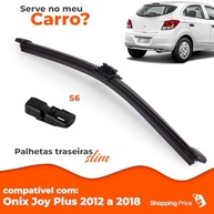 Palheta Limpadora Para-Brisa Traseiro Vigia Slim 12" Onix Joy Plus (2012-2018) - Silicone - imagem 4