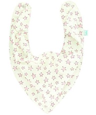 Babador Bandana Impermeável Estrelas Rosa Bege - Oogie by Yandoo - imagem 2