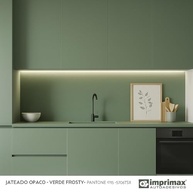 Adesivo Vinil Verde Oliva Frosty Jateado Opaco 2m x 70cm - Transforme Móveis e Paredes com Estilo Sofisticado - imagem 3