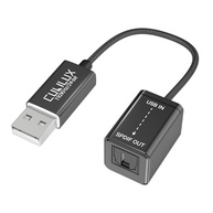 Cubilux Adaptador de áudio óptico USB A para TOSLINK, conversor digital unidirecional USB tipo A para SPDIF, transmissor S/PDIF apenas para computador, laptop, PC PS5/4, não para TV ou outros - imagem 2