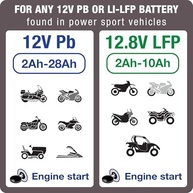 OptiMate 1 DUO: Carregador e Mantenedor Automático 0.6A para Baterias de Moto e Esportes Motorizados 12V/12.8V - imagem 3