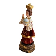 Estátua do Menino Jesus de Praga em Resina - 9 cm | Imagem Católica para Oração e Decoração - imagem 5