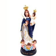 Estátua de Nossa Senhora das Cabeças em Resina 17 cm - Imagem Sagrada Detalhada para Oração - imagem 1