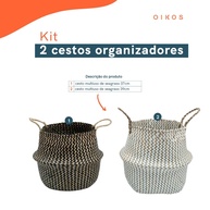 Cestos Organizadores Seagrass: Beleza e Ordem - imagem 2