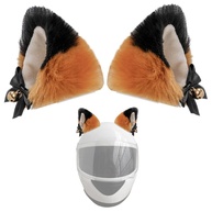 1 par de enfeites de capacete de orelhas de gato fofas acessórios de capacete de pelúcia orelhas capacete chifres capacete enfeites estilo 14 - imagem 1