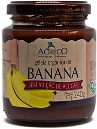 Geleia de Banana Orgânica Sem Adição de Açúcar Agreco 240g - imagem 1