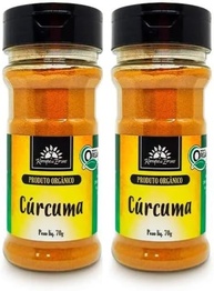 Kit 2 potes Cúrcuma Orgânica 70g | Kampo de Ervas - imagem 1