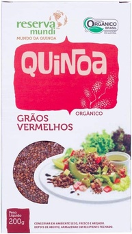 Quinoa Vermelha em Grãos Orgânica Mundo da Quinoa 200g - imagem 1
