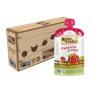 Kit 6 Papinhas Orgânicas Natuzinho Maçã e Framboesa | Sem Açúcar, Natural e Prático para Introdução Alimentar - imagem 1