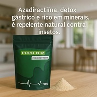 Pó de Nim Indiano Puro, Vegano Natural, Sementes Orgânicas, 100g - imagem 3