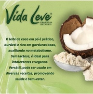 Leite de Coco em Pó, 1kg, 100% Vegano, Orgânico e Natural Vida Leve - imagem 4