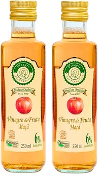 Kit 2 Vinagre De Maçã Orgânico Acidez 6% São Francisco 250 ml - imagem 1