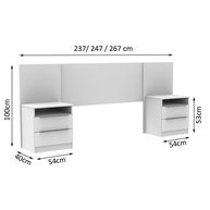 Cabeceira Extensível Madesa: Cama & Organização! - imagem 2