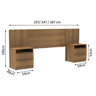Cabeceira Extensível Madesa Rustic: Cama & Organização - imagem 2