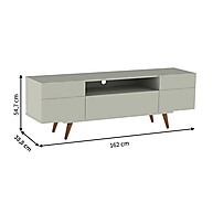 Rack Retrô Paris 162cm Off White: Charme e Organização - imagem 2