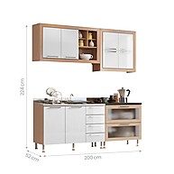 Cozinha Compacta Ditália Aspen: Design e Organização - imagem 2
