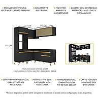 Cozinha Completa de Canto Veneza GB Multimóveis: Design e Organização - imagem 2