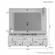 Estante TV 65" Ripada: Design e Organização - imagem 2