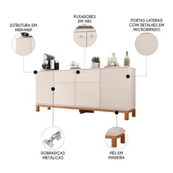Buffet Lucca 179cm: Elegância e Organização - imagem 2