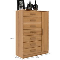 Cômoda New Mônaco Cinamomo: Elegância e Organização - imagem 2