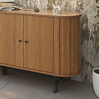 Buffet Curvo 180cm Freijó: Elegância e Organização - imagem 2