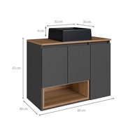 Gabinete de Banheiro Cecília II: Elegância e Organização - imagem 2
