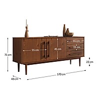 Aparador Madeira Maciça: Elegância e Organização - imagem 2