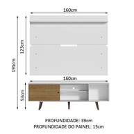 Rack e Painel TV 65” Dubai Madesa: Elegância e Organização - imagem 2