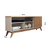 Rack Retrô 50" Malbec: Elegância e Organização - imagem 2