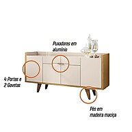Aparador Buffet Melodia: Elegância e Organização - imagem 2