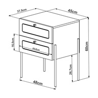 Mesa de Cabeceira Oslo: Elegância e Organização - imagem 2