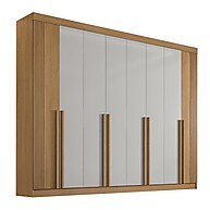 Guarda-Roupa Casal 8 Portas Ripado: Elegância e Organização - imagem 2