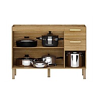 Balcão de Cozinha 120cm Urbane: Mais Espaço e Organização! - imagem 2