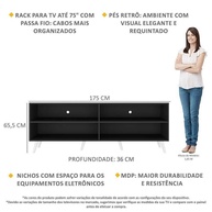 Rack TV 75" Retrô Jazz: Estilo e Organização - imagem 2