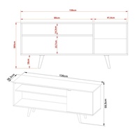 Rack TV Retrô 42” Multimóveis: Estilo e Organização! - imagem 2