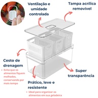 Organizador de Geladeira 5L: Frescor e Organização! - imagem 2