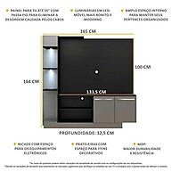 Estante TV 55" Dallas: Iluminação e Organização! - imagem 2
