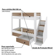 Beliche Infantil Star Plus: Segurança e Organização! - imagem 2