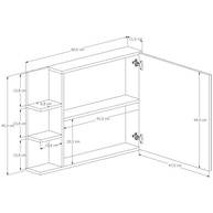 Espelheira Suspensa Iris com Porta para Banheiro e Closet - Design Moderno e Organização Inteligente - imagem 4