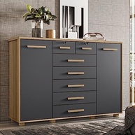 Cômoda 2 Portas 7 Gavetas Fontana Albatroz - Organização e Estilo para Seu Ambiente - imagem 2