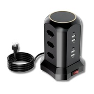Torre de Tomada EzyLife®: 9 Tomadas + 6 USB (Tipo-C) - Potência 2500W | Organização e Segurança - imagem 2