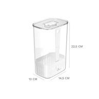 Organizador de Temperos 2,3L Branco Clear Fresh - Mantenha sua Cozinha Organizada e Elegante - imagem 4