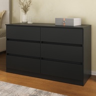 Cômoda com 6 Gavetas 120cm Multimóveis Mp4396 – Design Moderno e Espaço Organizado - imagem 1