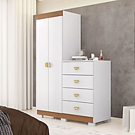 Cômoda 2 Portas e 4 Gavetas: Seu Quarto Organizado! - imagem 2