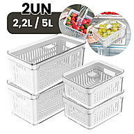 Organizador de Geladeira com Drenagem – 2,2L ou 5L - imagem 1