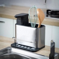 Porta Detergente Inox - Organizador de Pia Moderno e Prático para Cozinha - imagem 3